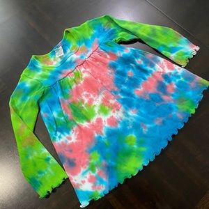 NWOT Girls Tie Dye Long Sleeve Shirt Size 4T